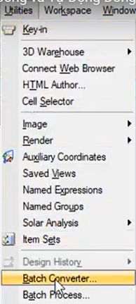 Chuyển CAD Thủ Công và Tự Động Đồng Loạt sang MicroStaion V8i