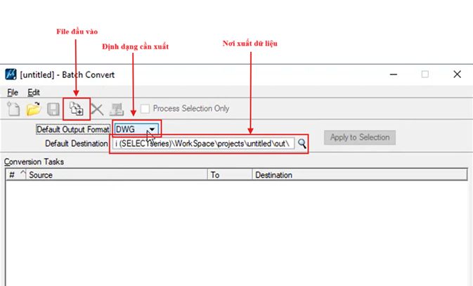 Chuyển MicroStation Thủ Công và Tự Động Đồng Loạt sang AuCad