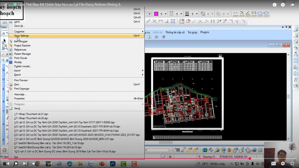 CÔNG CỤ_BIÊN TẬP TRÊN FILE DGN_Cắt cạnh theo chiều dài trong ứng dụng gCadas 2 A computer screen shot of a computer program AI-generated content may be incorrect.