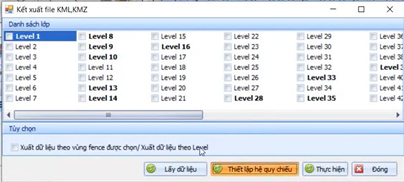 CÔNG CỤ_CHUYỂN SEED FILE CHO TẬP DGN_Chuyển Seedfile củ sang Seedfile Thông tư 25/2014 gCadas 6 A screenshot of a computer programAI-generated content may be incorrect.