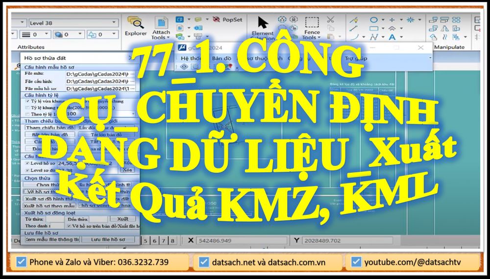 77_1. CÔNG CỤ_CHUYỂN ĐỊNH DẠNG DỮ LIỆU_Xuất Kết Quả KMZ, KML