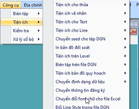 CÔNG CỤ_Chuyển đổi font chữ từ TCVN3 sang Unicode cho file Excel trong ứng dụng gCadas