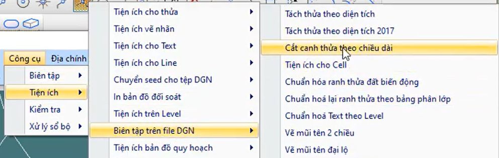 CÔNG CỤ_BIÊN TẬP TRÊN FILE DGN_Cắt cạnh theo chiều dài trong ứng dụng gCadas 1 CÔNG CỤ_BIÊN TẬP TRÊN FILE DGN_Cắt cạnh theo chiều dài trong ứng dụng gCadas