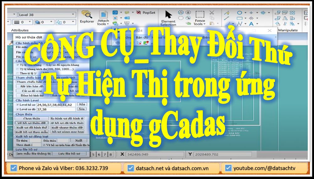 CÔNG CỤ_Thay Đổi Thứ Tự Hiện Thị trong ứng dụng gCadas