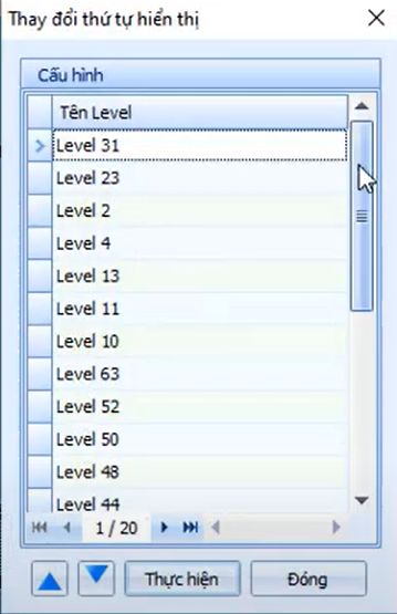 CÔNG CỤ_Thay Đổi Thứ Tự Hiện Thị trong ứng dụng gCadas 3 CÔNG CỤ_Thay Đổi Thứ Tự Hiện Thị trong ứng dụng gCadas