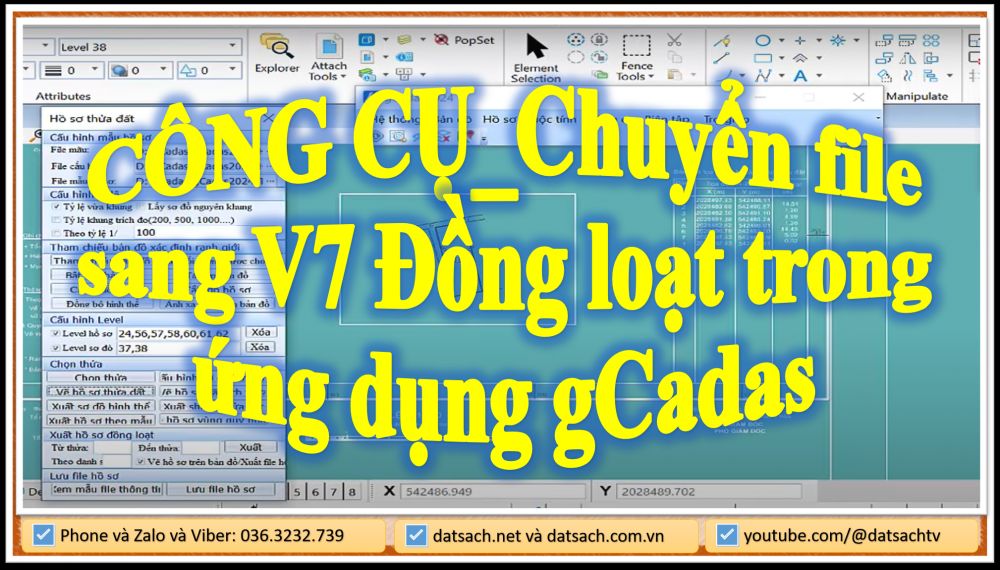 CÔNG CỤ_Chuyển file sang V7 Đồng loạt trong ứng dụng gCadas
