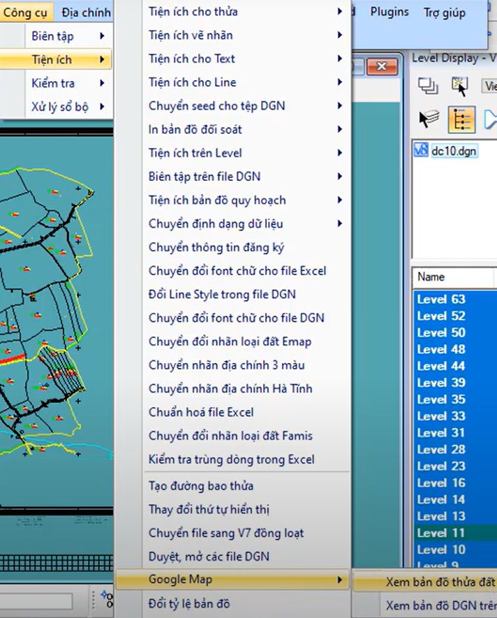 CÔNG CỤ_Xem thửa đất trên Google Map trong ứng dụng gCadas