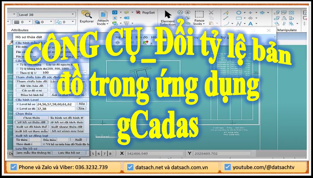 CÔNG CỤ_Đổi tỷ lệ bản đồ trong ứng dụng gCadas