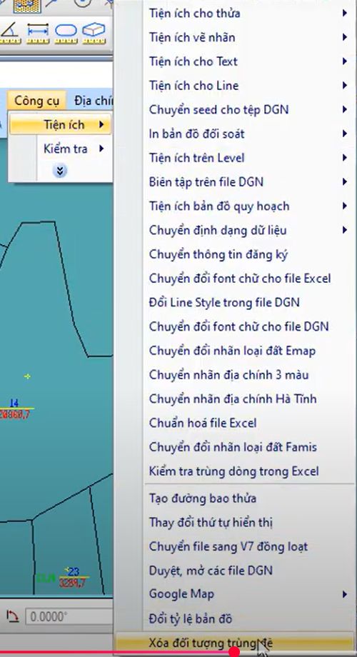 CÔNG CỤ_Xóa Đối tượng trùng đè trong ứng dụng gCadas 2 CÔNG CỤ_Xóa Đối tượng trùng đè trong ứng dụng gCadas