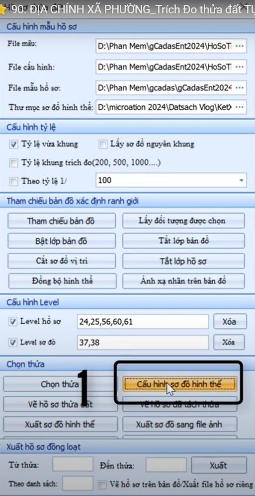 ĐỊA CHÍNH XÃ PHƯỜNG_Trích Đo thửa đất TỰ ĐỘNG theo Nghị Định 101 của gCadas 2024 cập nhật.