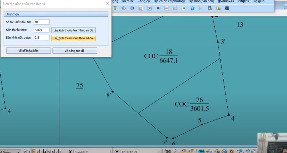 ĐỊA CHÍNH XÃ PHƯỜNG_Trích Đo thửa đất BÁN TỰ ĐỘNG theo Nghị Định 101 của gCadas 2024 cập nhật