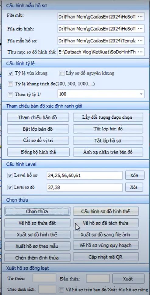 ĐỊA CHÍNH XÃ PHƯỜNG_Trích Đo Hợp thửa đất BÁN TỰ ĐỘNG theo Nghị Định 101 của gCadas 2024