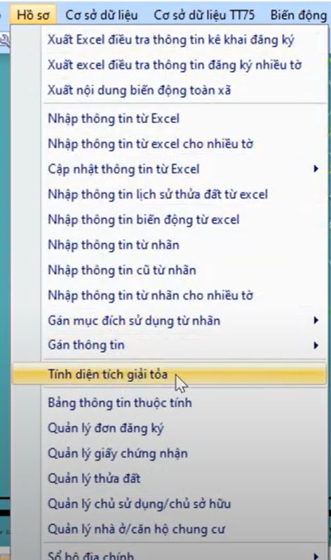 QUY HOẠCH DẠNG VÙNG_tính diện tích giải phóng mặt bằng hoặc Diện tích nằm trong, ngoài