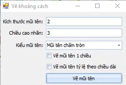 CÔNG CỤ_BIÊN TẬP TRÊN FILE DGN_Vẽ Mũi Tên 02 Chiều trong ứng dụng gCadas