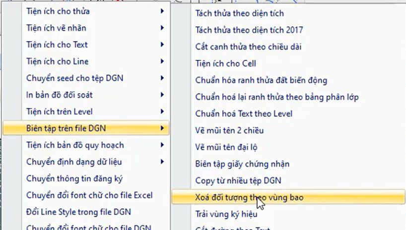 CÔNG CỤ_BIÊN TẬP TRÊN FILE DGN_Xóa Đối Tượng Trong hoặc Ngoài vùng bao trong ứng dụng gCadas 2 CÔNG CỤ_BIÊN TẬP TRÊN FILE DGN_Xóa Đối Tượng Trong hoặc Ngoài vùng bao trong ứng dụng gCadas