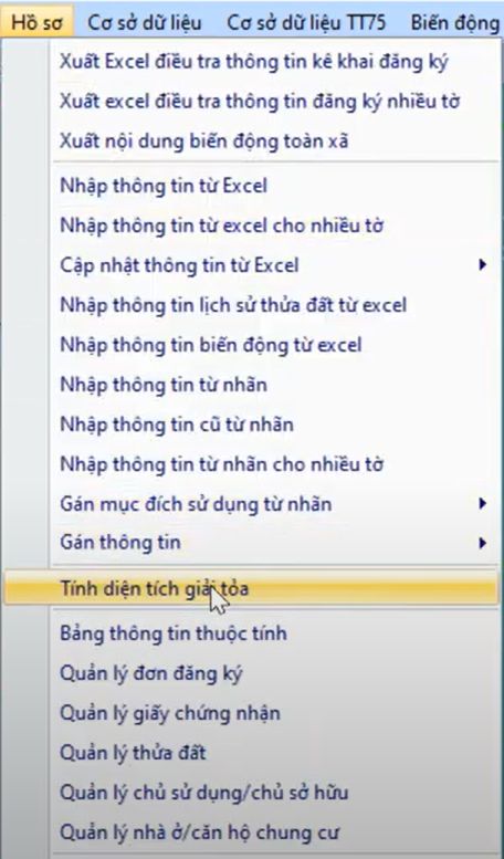 QUY HOẠCH DẠNG LINE_tính diện tích giải phóng mặt bằng hoặc Diện tích nằm trong, ngoài