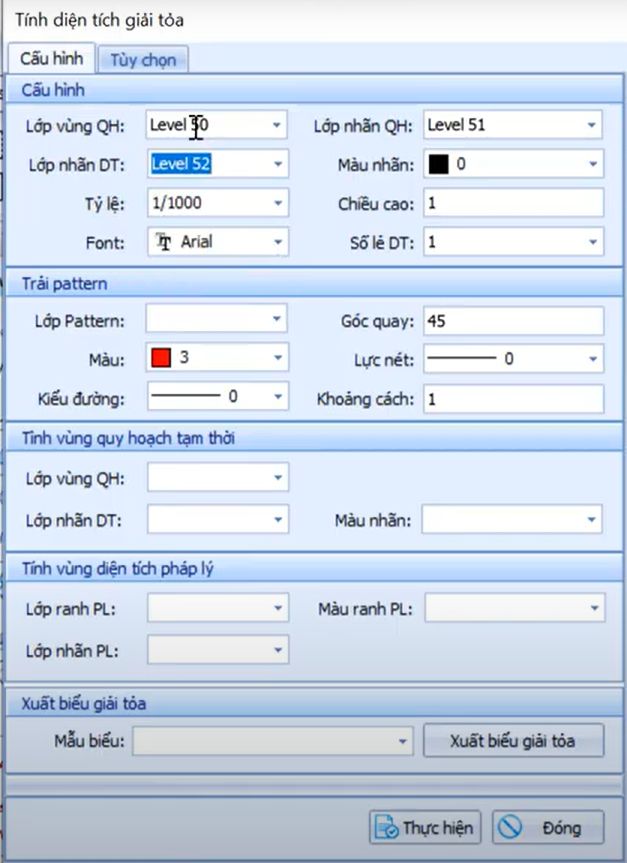 QUY HOẠCH DẠNG Vùng_tính diện tích GPMB Vừa Lộ Giới, vừa Hàng Lang an toàn đường điện.