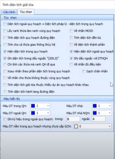 103. Tính diện tích GPMB dự án_Chỉ có ranh dự án cần tính diện tích trong dự án và ngoài dự án.