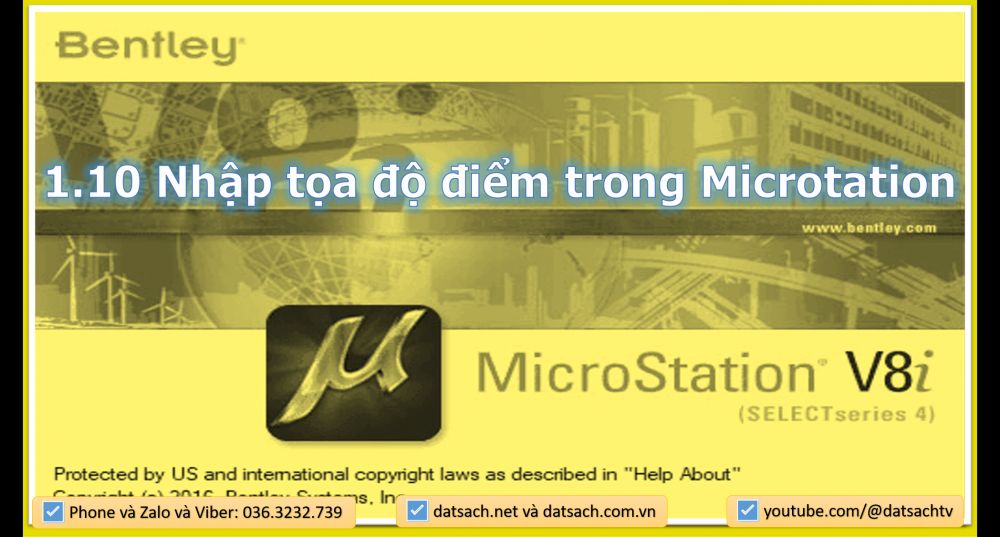 1.10 Nhập tọa độ điểm trong Microtation