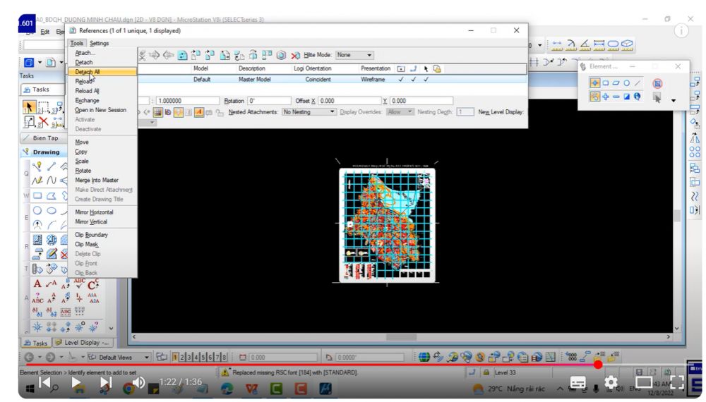 1.4. Mở một Design file dưới dạng một Reference file. ( file tham khảo) 3 1.4. Mở một Design file dưới dạng một Reference file. ( file tham khảo)
