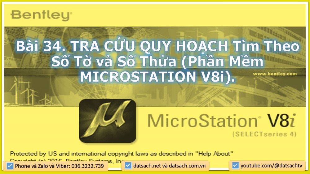 Bài 35. TRA CỨU QUY HOẠCH Tìm Theo Tọa Độ (Phần Mềm MICROSTATION V8i)