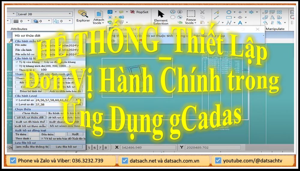 HỆ THỐNG_Thiết Lập Đơn Vị Hành Chính trong Ứng Dụng gCadas