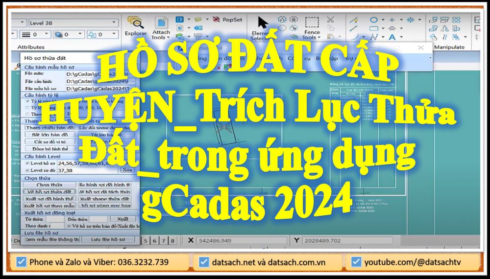 HỒ SƠ ĐẤT CẤP HUYỆN_Trích Lục Thửa Đất_trong ứng dụng gCadas 2024