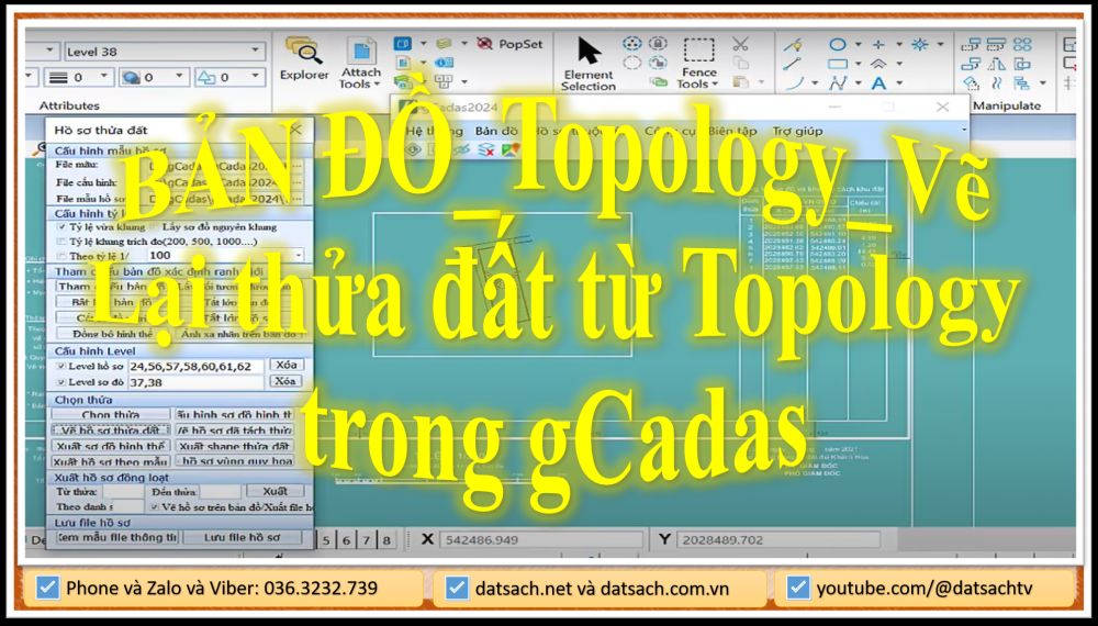 BẢN ĐỒ_Topology_Vẽ Lại thửa đất từ Topology trong gCadas