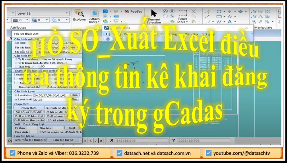 HỒ SƠ_Xuất Excel điều tra thông tin kê khai đăng ký trong gCadas
