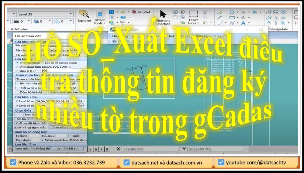 HỒ SƠ_Xuất Excel điều tra thông tin đăng ký nhiều tờ trong gCadas