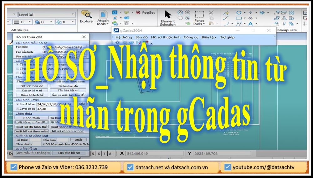 HỒ SƠ_Nhập thông tin từ nhãn trong gCadas
