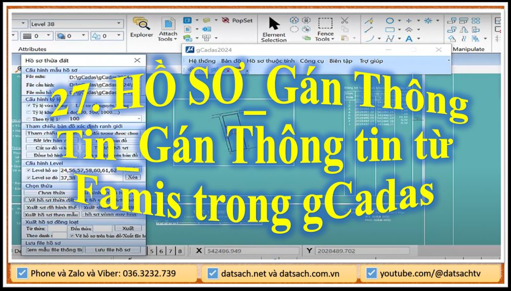 27. HỒ SƠ_Gán Thông Tin_Gán Thông tin từ Famis trong gCadas