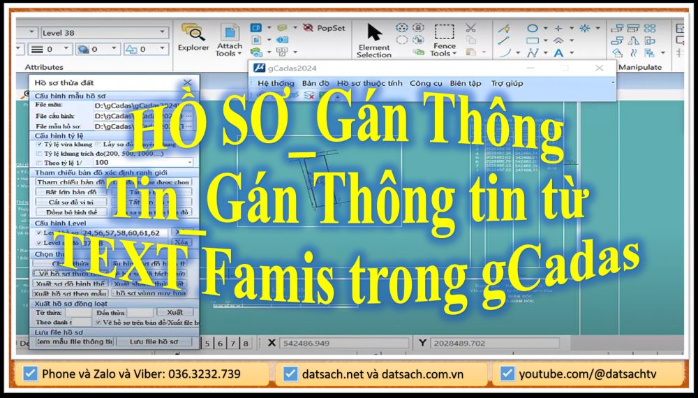 HỒ SƠ_Gán Thông Tin_Gán Thông tin từ TEXT Famis trong gCadas