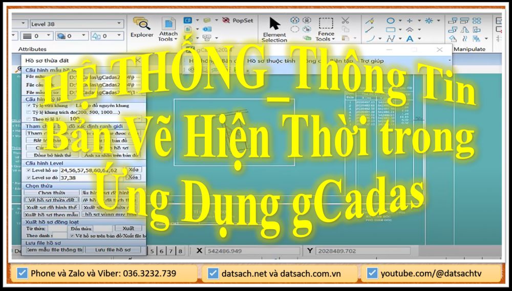 HỆ THỐNG_Thông Tin Bản Vẽ Hiện Thời trong Ứng Dụng gCadas