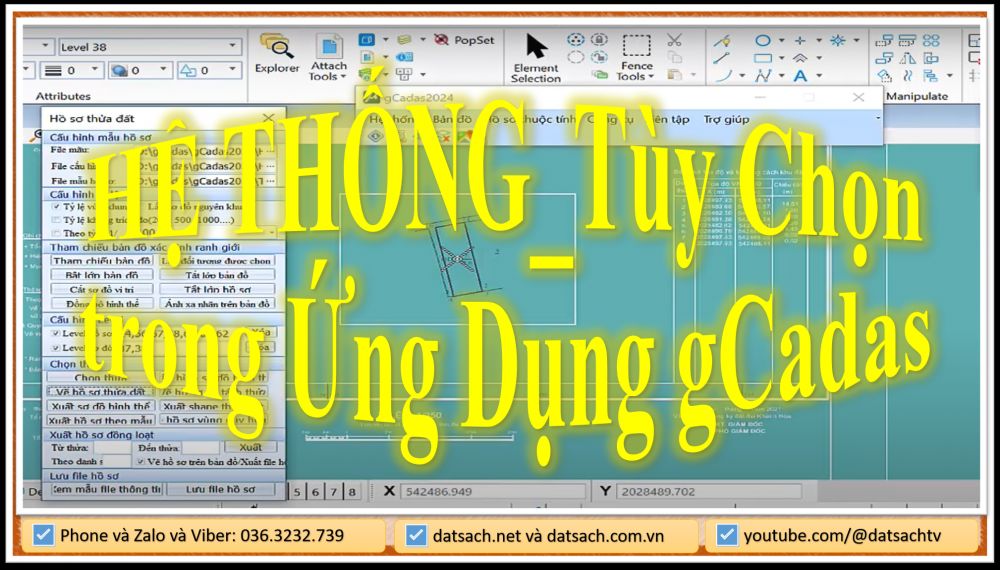 HỆ THỐNG_Tùy Chọn trong Ứng Dụng gCadas