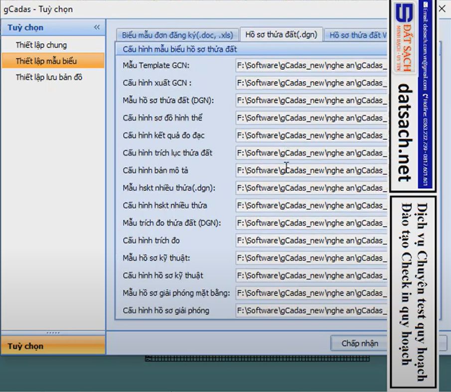 HỆ THỐNG_Tùy Chọn trong Ứng Dụng gCadas 4 HỆ THỐNG_Tùy Chọn trong Ứng Dụng gCadas