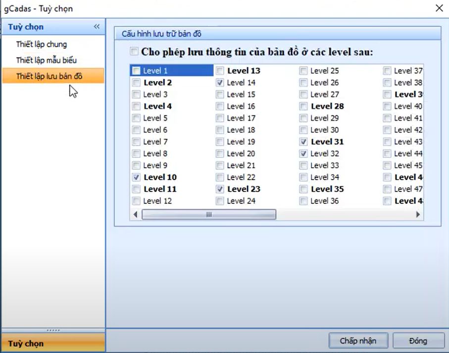 HỆ THỐNG_Tùy Chọn trong Ứng Dụng gCadas 7 HỆ THỐNG_Tùy Chọn trong Ứng Dụng gCadas