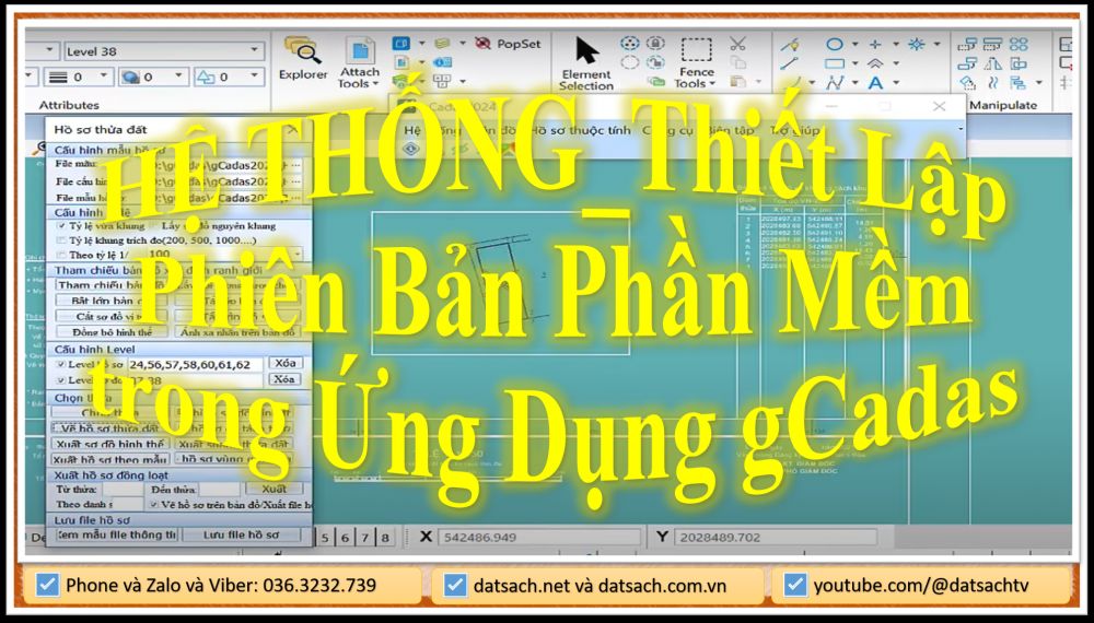 HỆ THỐNG_Thiết Lập Phiên Bản Phần Mềm trong Ứng Dụng gCadas