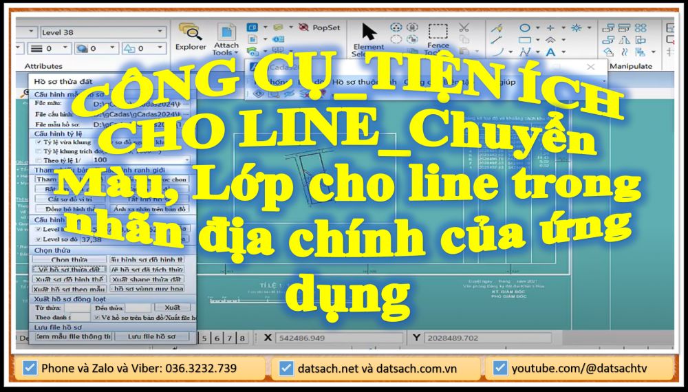 CÔNG CỤ_TIỆN ÍCH CHO LINE_Chuyển Màu, Lớp cho line trong nhãn địa chính của ứng dụng