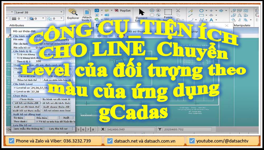 CÔNG CỤ_TIỆN ÍCH CHO LINE_Chuyển Level của đối tượng theo màu của ứng dụng gCadas