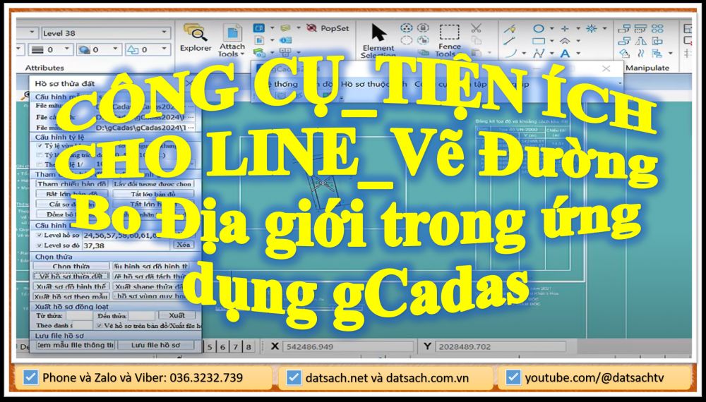 CÔNG CỤ_TIỆN ÍCH CHO LINE_Vẽ Đường Bo Địa giới trong ứng dụng gCadas