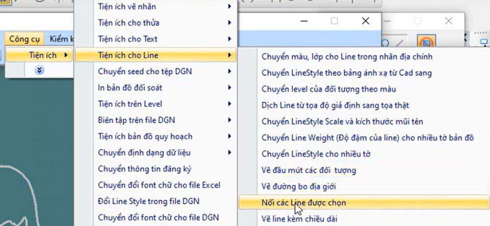 CÔNG CỤ_TIỆN ÍCH CHO LINE_Nối các Line được chọn của ứng dụng gCadas