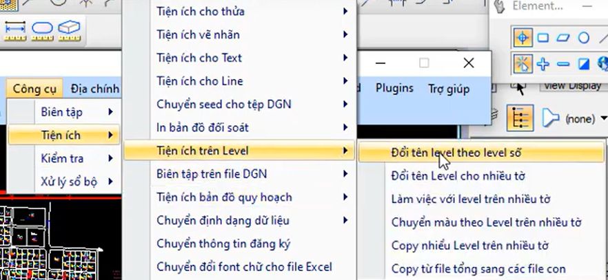 CÔNG CỤ_TIỆN ÍCH TRÊN LEVEL_Đổi tên Level theo Level số và Đổi hàng loạt.