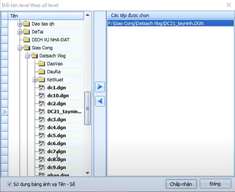 CÔNG CỤ_TIỆN ÍCH TRÊN LEVEL_Đổi tên Level theo Level số và Đổi hàng loạt.