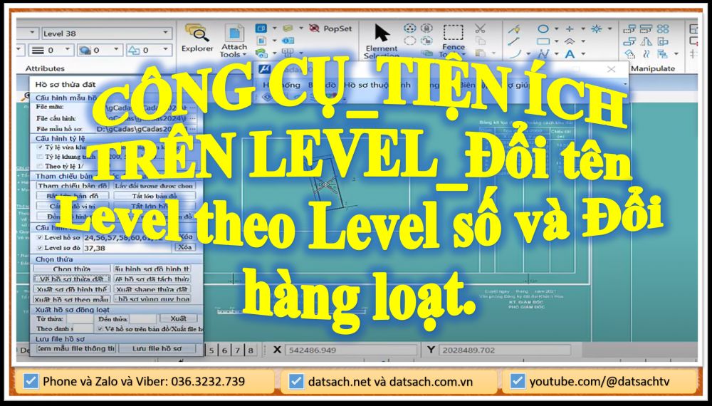 CÔNG CỤ_TIỆN ÍCH TRÊN LEVEL_Đổi tên Level theo Level số và Đổi hàng loạt.