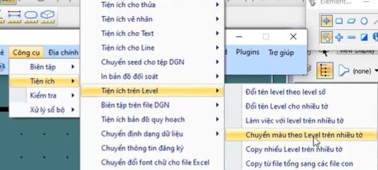 CÔNG CỤ_TIỆN ÍCH TRÊN LEVEL_Chuyển Màu Level theo nhiều tờ
