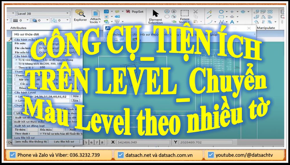 CÔNG CỤ_TIỆN ÍCH TRÊN LEVEL_Chuyển Màu Level theo nhiều tờ