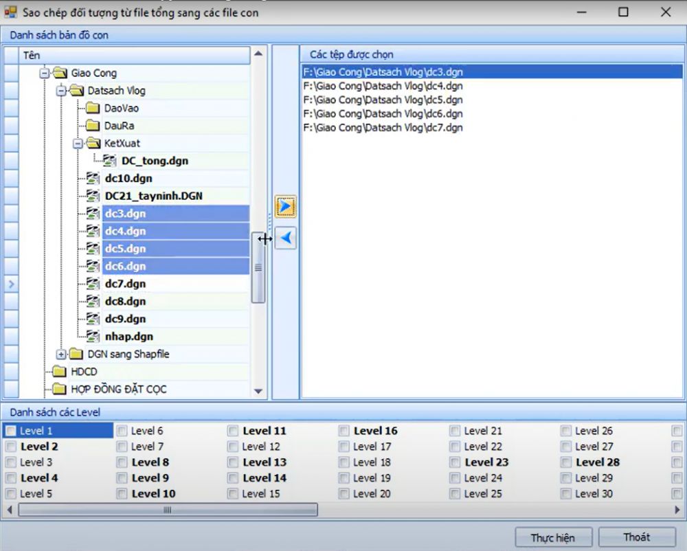 CÔNG CỤ_TIỆN ÍCH TRÊN LEVEL_Copy file tổng sang các file con