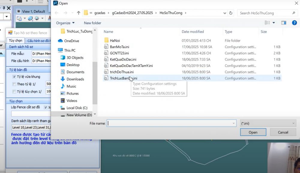 Xuất Hồ Sơ Kỹ Thuật Không Topo_Xuất Hồ Sơ Thủ Công_Trích Lục Thửa Đất