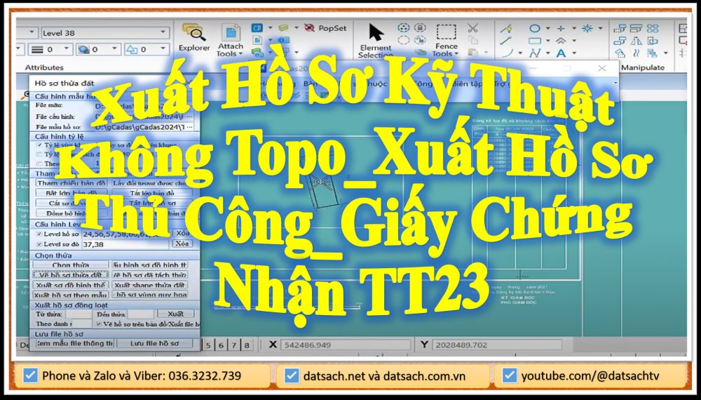 Xuất Hồ Sơ Kỹ Thuật Không Topo_Xuất Hồ Sơ Thủ Công_Giấy Chứng Nhận TT23